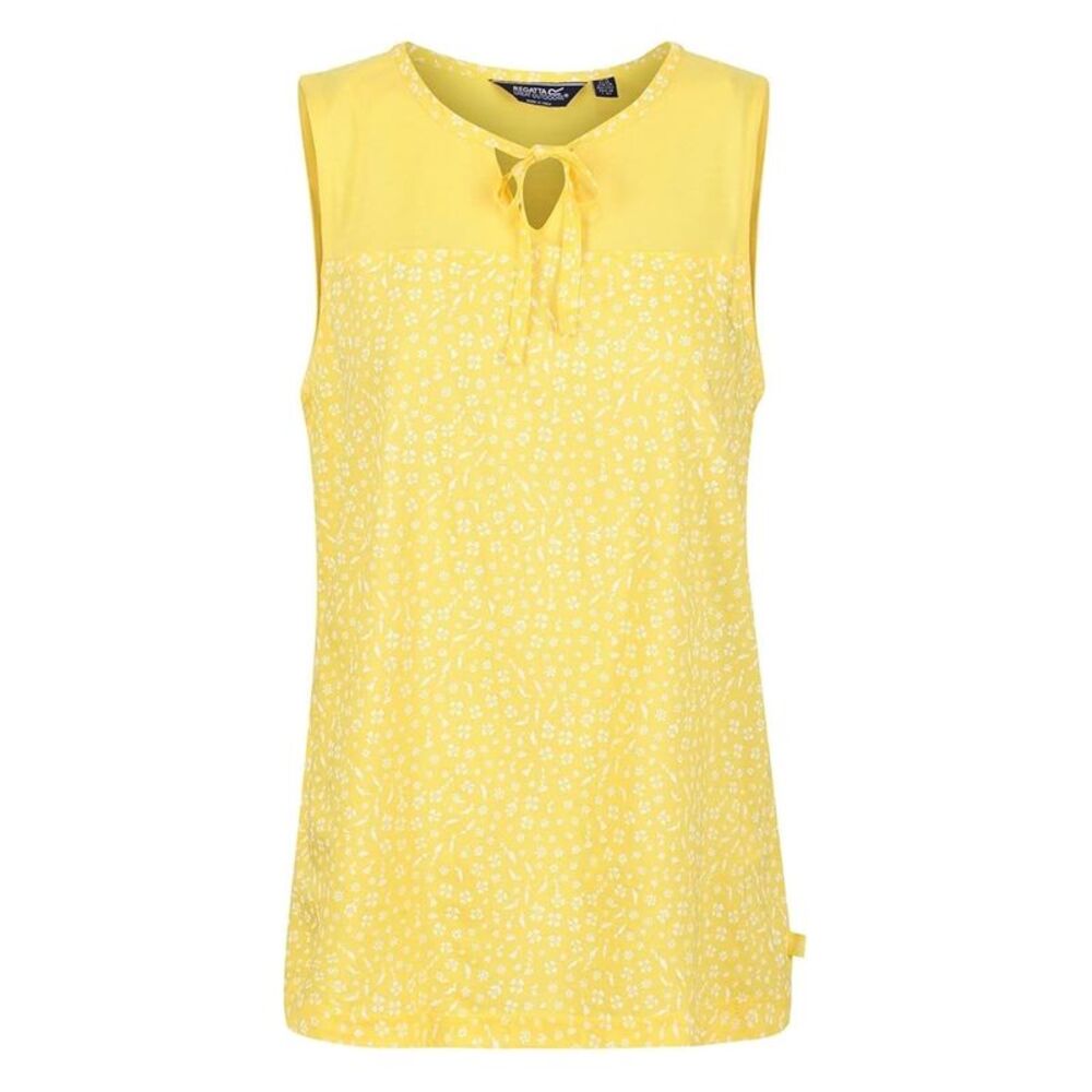 Regatta Womens/Ladies Janessa Patterned Sleeveless T-Shirt / Maize Yellow
